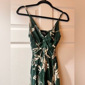 Angie Green and White Maxi Dress